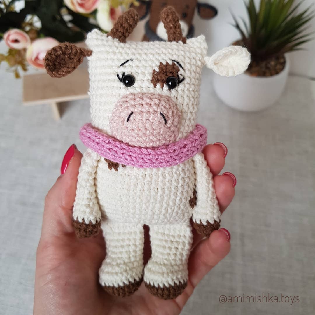 Бык амигуруми крючком Бык амигуруми крючком