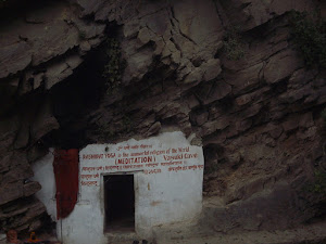 The rock caves  at Pashupatinath temple complex,