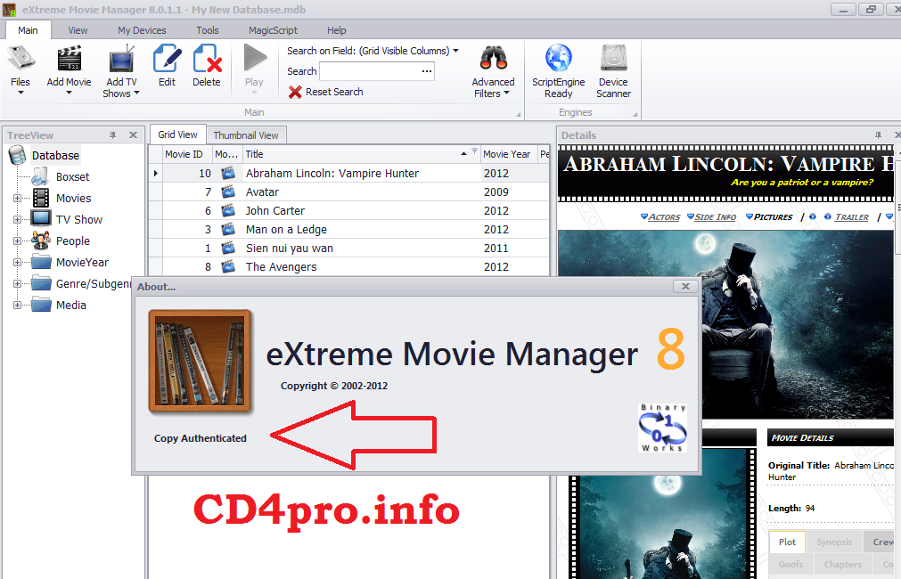 Extreme movie manager serial key code Extreme movie manager serial key code