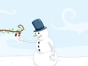 Cute Snowman Winter Wallpaper