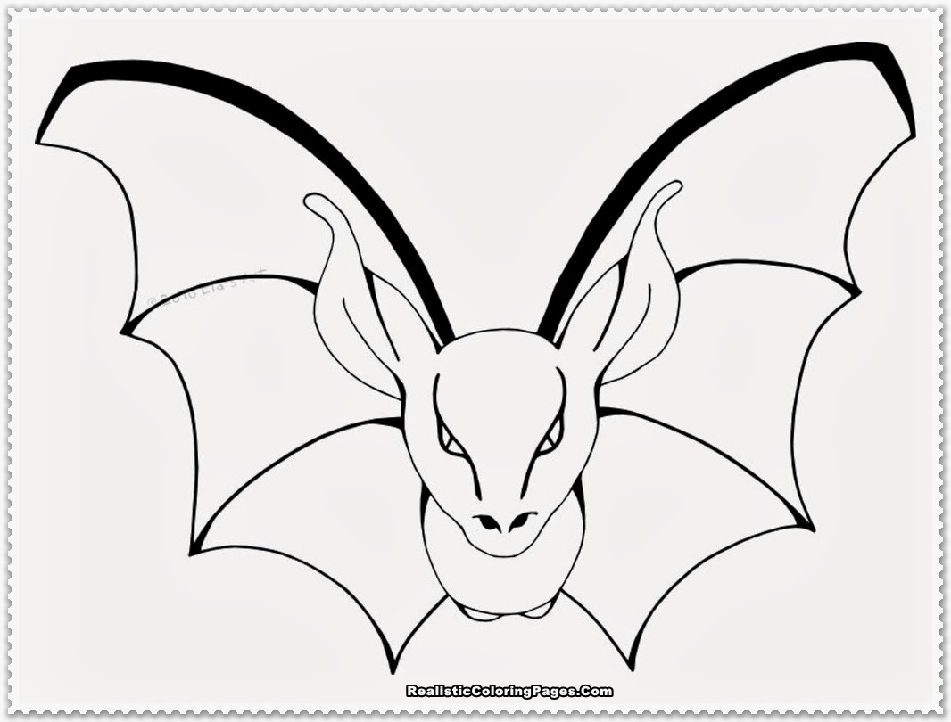 Realistic Bat Coloring Pages | Realistic Coloring Pages