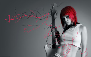 cool girl with guitar wallpaper high definition 