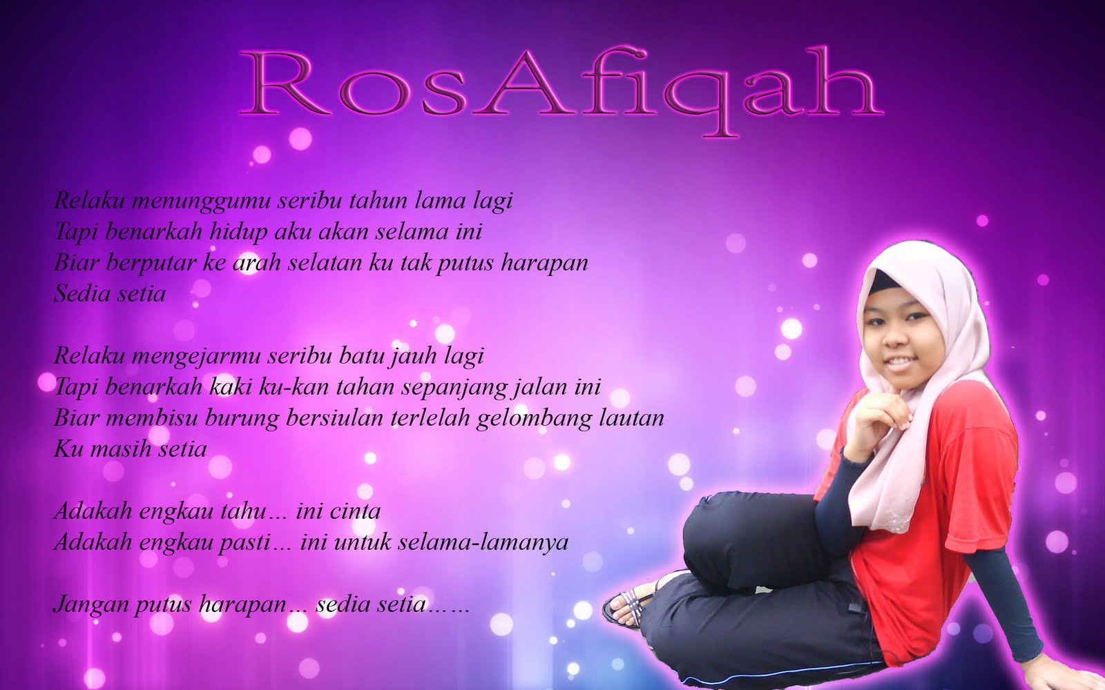 Aina Afiqah Aqilah Honey Sugar Darling Sayang Melayang