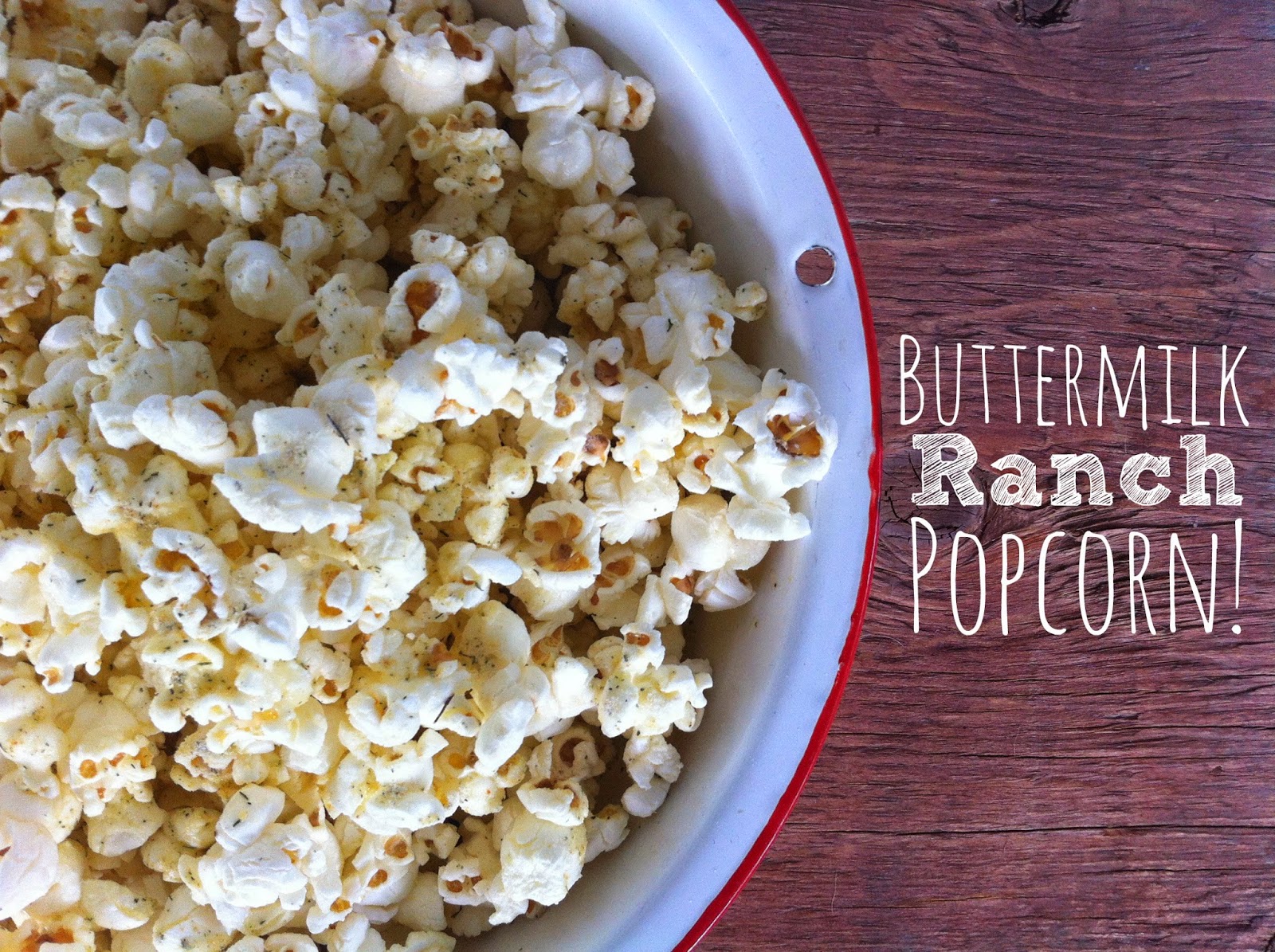 Food Swoon Buttermilk Ranch Popcorn!