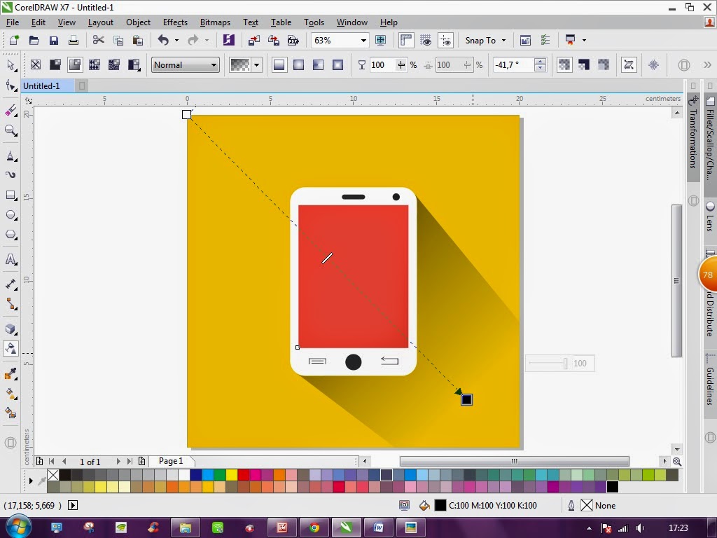 Dyne Creative Studio: TUTORIAL COREL DRAW: CARA MEMBUAT ...