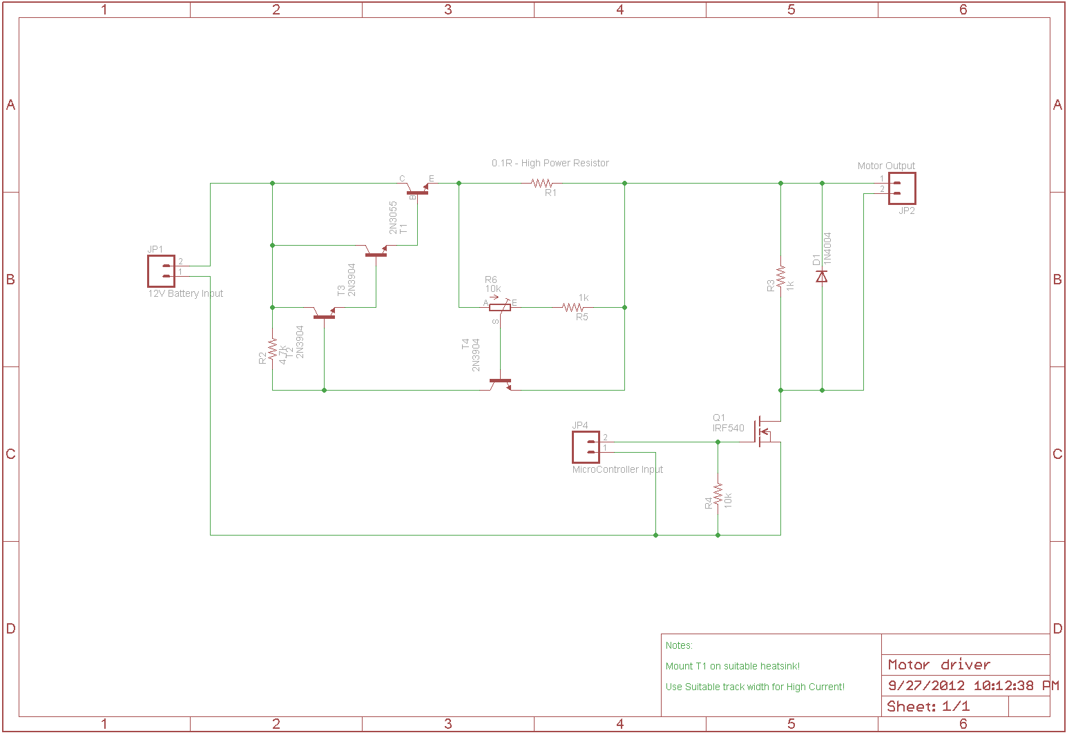 The Answer is 42!! Current Limiting for the Motor Driver