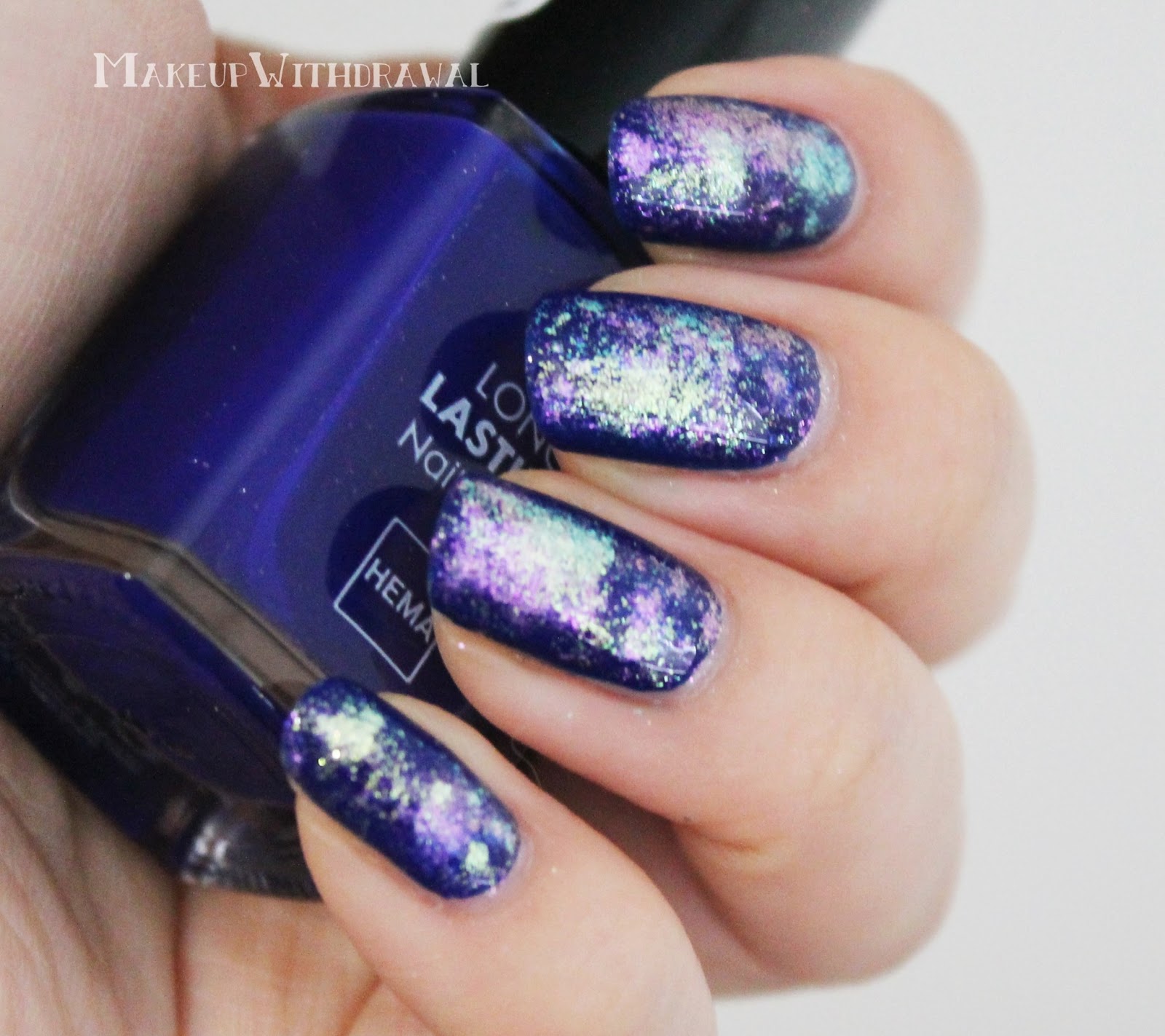 31 Day Nail Challenge v2 Blue Nails Makeup Withdrawal