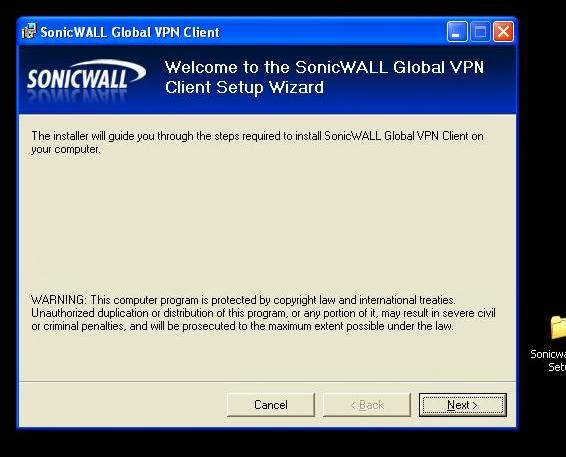 Sonicwall Group Vpn Client Setup