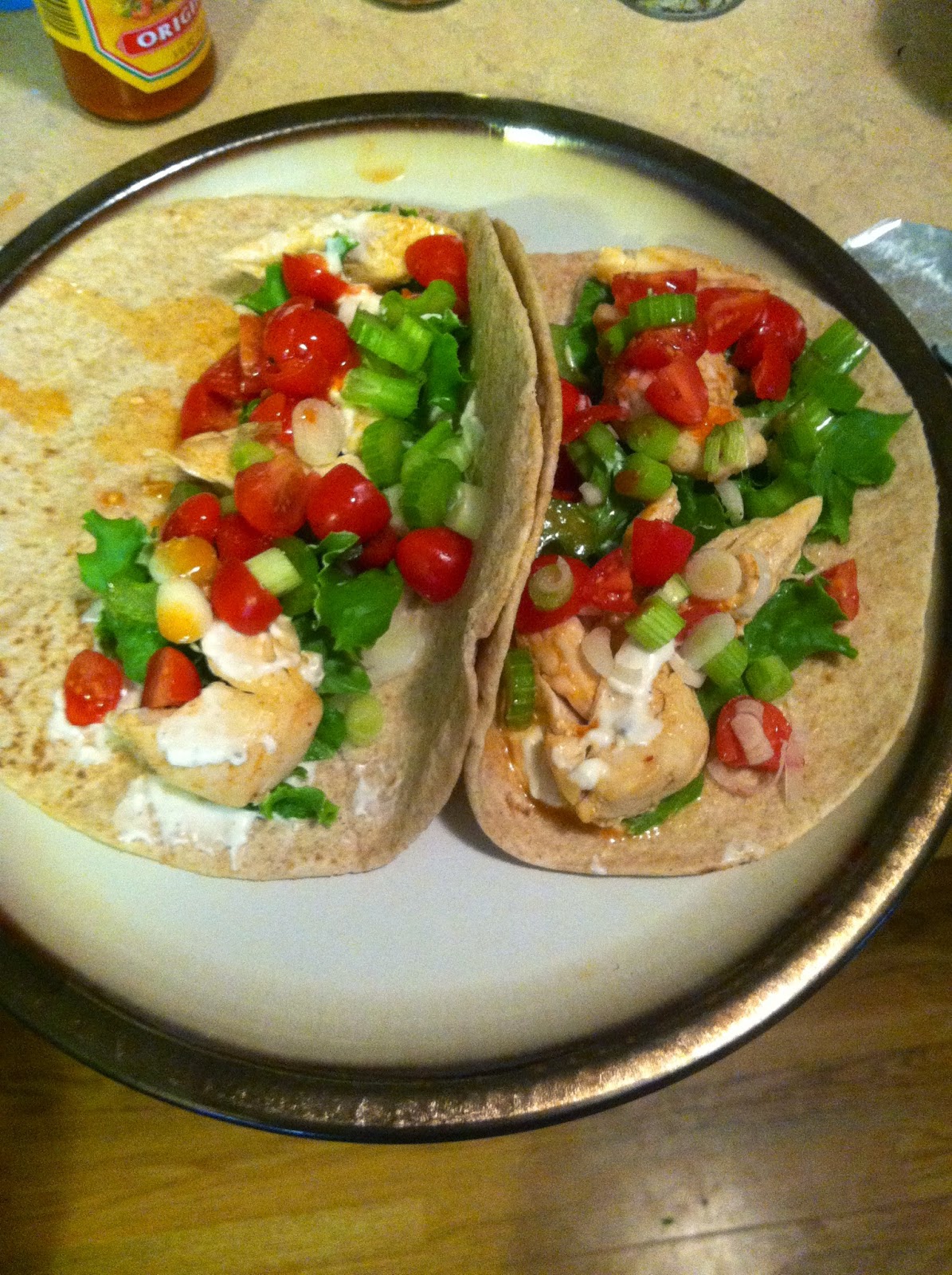 Fun. Fresh. Fitness. Healthy/Low Calorie Buffalo Chicken Wrap 275
