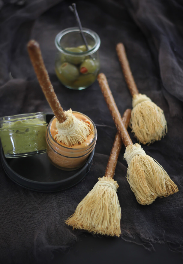 Pretzel Broomstick Appetizers for the Etsy Blog! Sprinkle Bakes