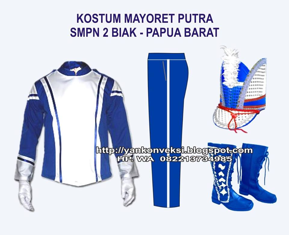 KOSTUM MAYORET PUTRA DRUMBAND