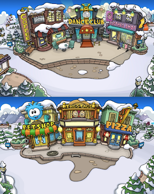 Club Penguin Discussion: Old Rooms vs Newly Redesigned Rooms, Club Penguin  Memories
