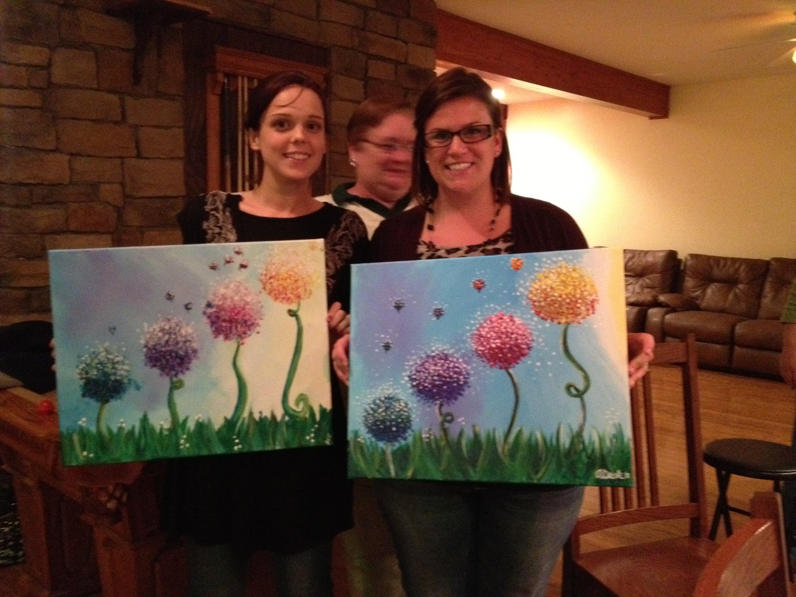 Don't worry. Be happy. Keep learning. Wine and Canvas.