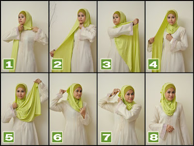 untuk tutorial ini juga bisa diterapin pake pashmina yang bahan