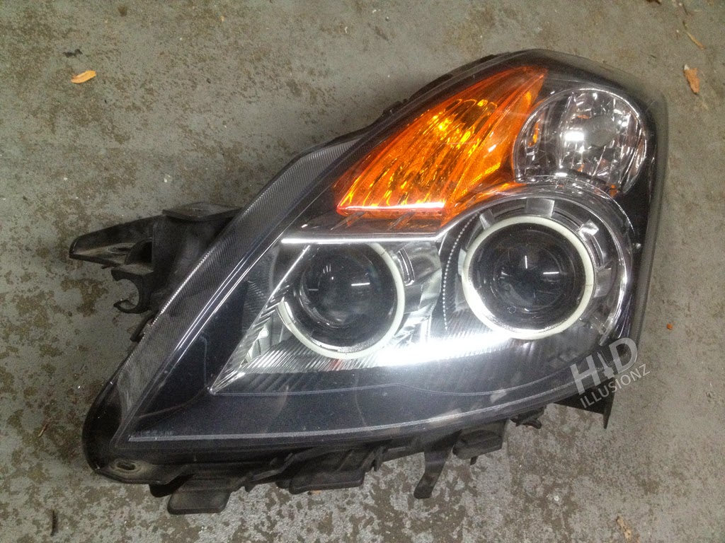 HID ILLUSIONZ Nissan Altima Morimoto Mini H1 Gatling LED Angel Eyes