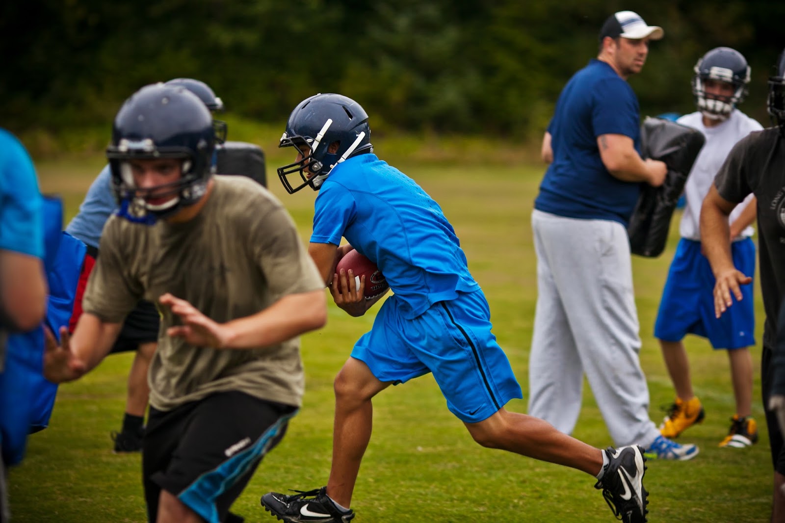 Picture Window photo blog Preseason football practices, Naselle, Ilwaco, Wa.