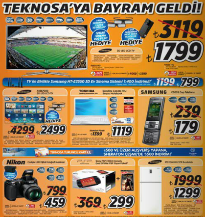 kampanyalar teknosa bayram indirimleri