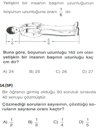 2013 6. Sınıf Matematik 2. Dönem 2. Yazılı Soruları - Ödevvar,oguz hoca