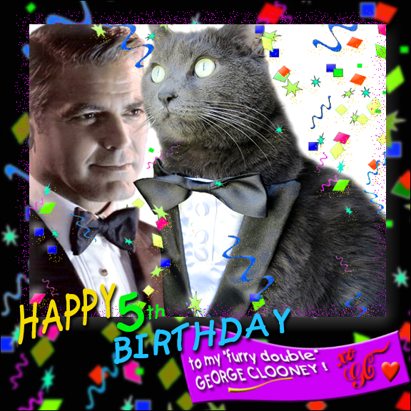 Clooney’s Num-Num Fund: GEORGE CLOONEY’S 5TH BIRTHDAY & LIL EM COMMENT