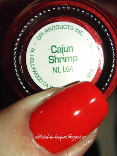 opi shrimp cajun swatch mega tasmanian devil