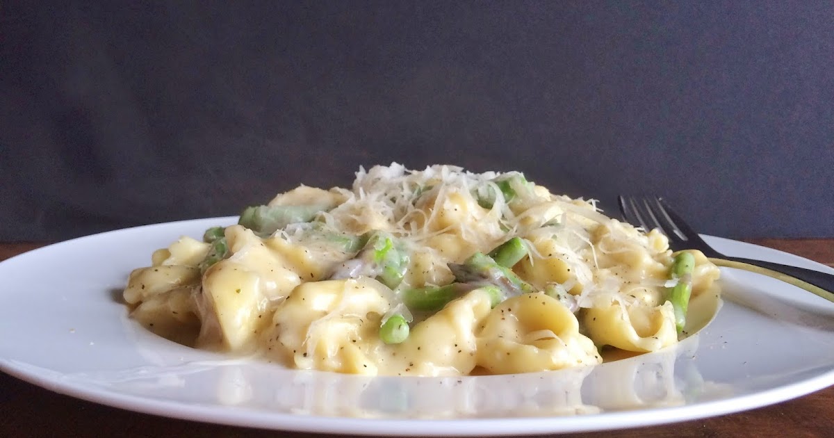 My Tiny Oven Creamy Tortellini with Asparagus & Lemon