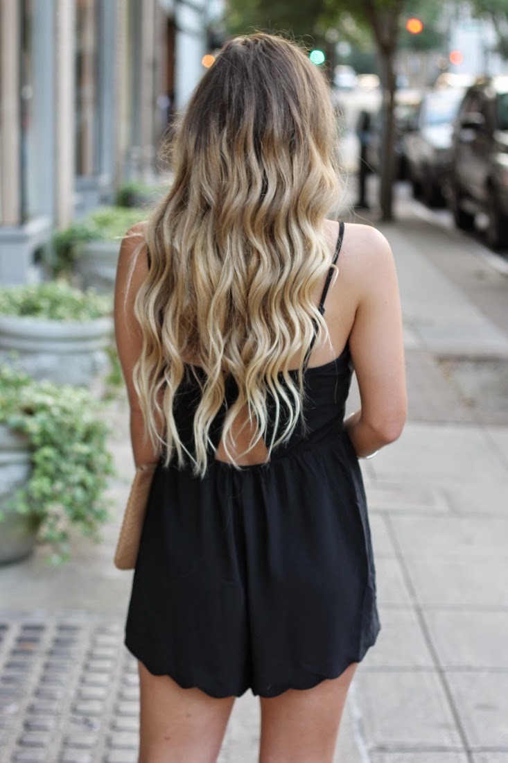 Back of Ombre Hair Color - Brunette Blonde Ombre Color