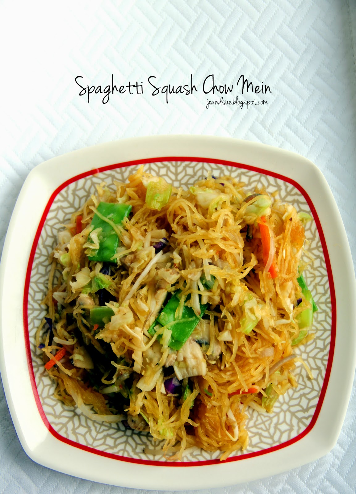 Jo and Sue Spaghetti Squash Chow Mein