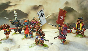 samurai banner flags war banners sashimono japanese draconis figures miniatures dixon combine battles asterix battling accept marked mountains mechs infantry