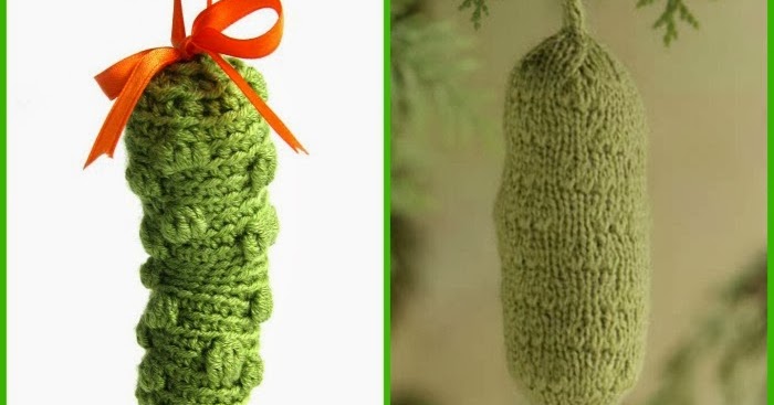 Pickle Ornament Crochet Pattern