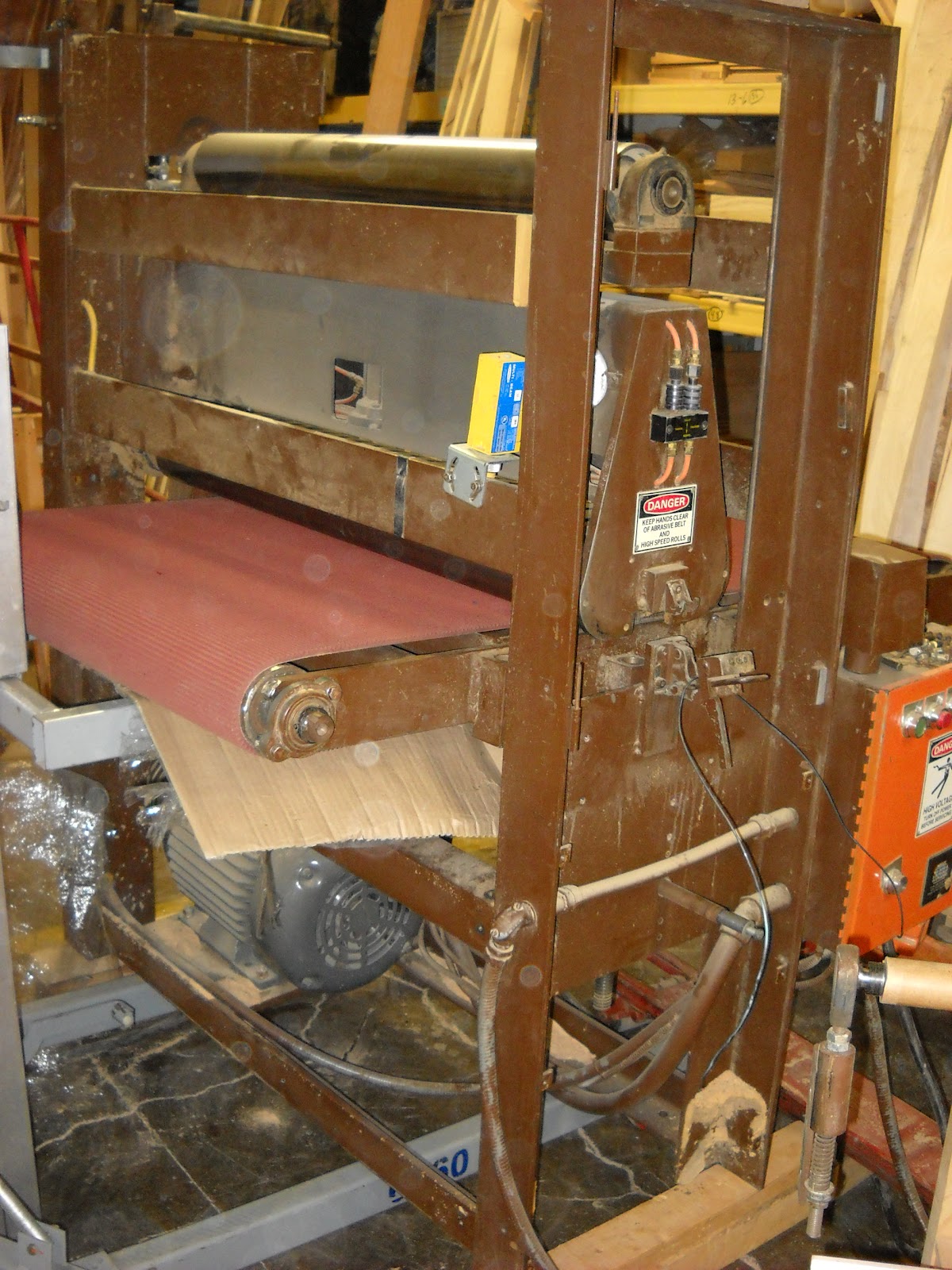 J. Holtz Furniture Wide Belt Sander Conveyor Replacement