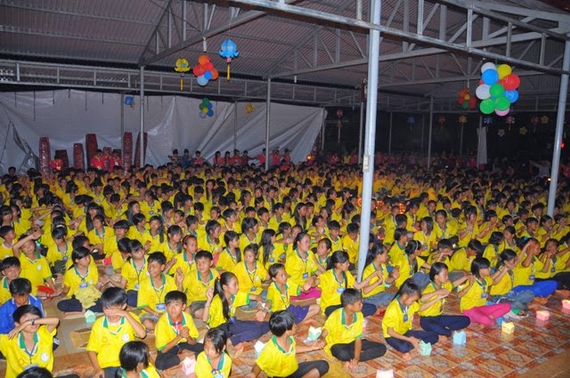 chùa hoa khai,khóa tu mùa hè,đăk nông,thắp nến,tri ân