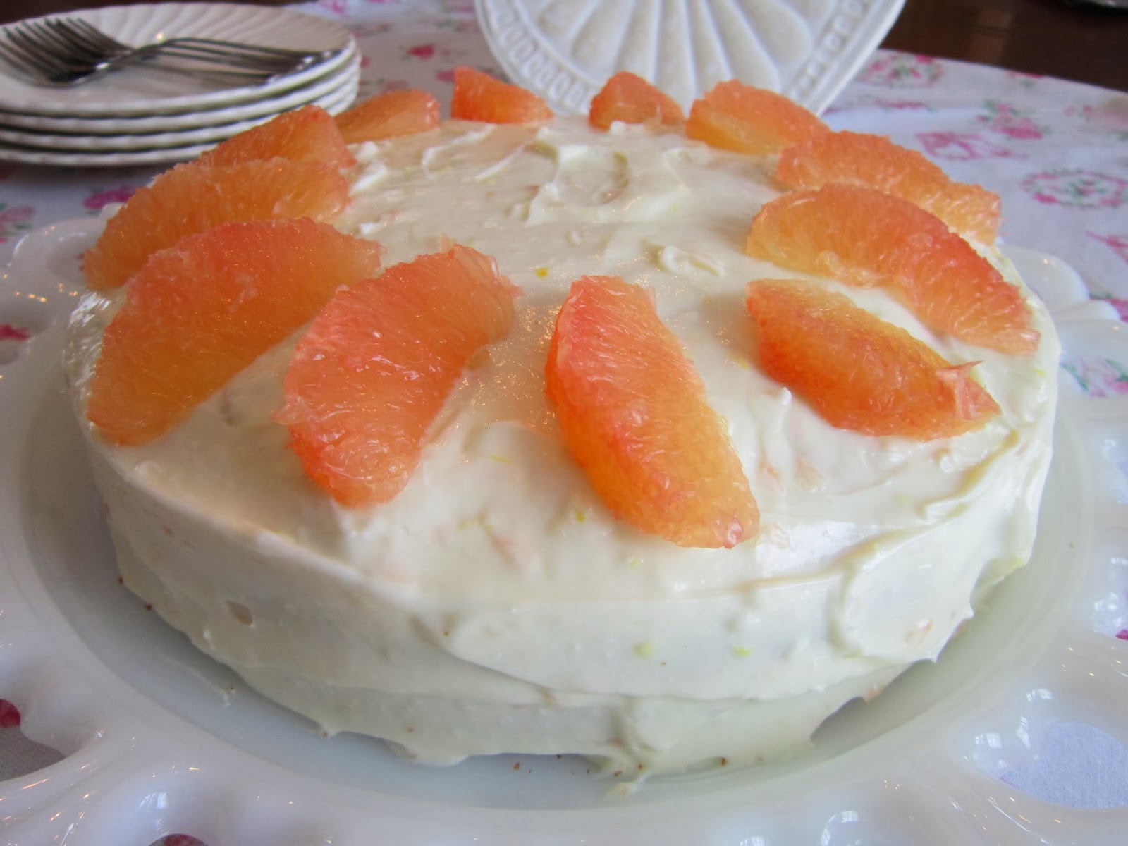 The Italian Next Door Grapefruit Cake with GrapefruitCream Cheese