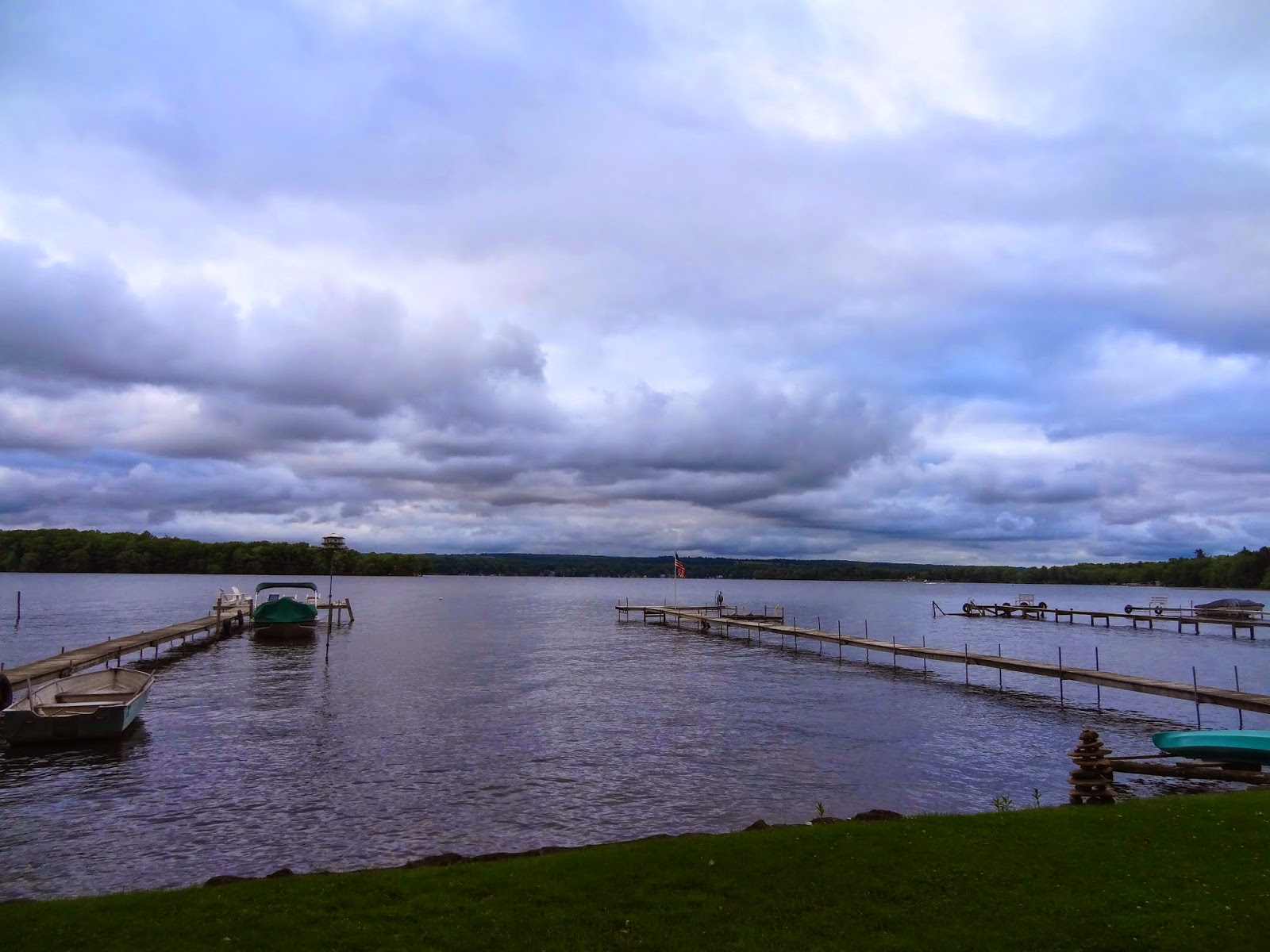 EARLY RISING ON CHAUTAUQUA LAKE Slow Moving Clouds Above Lake Chautauqua