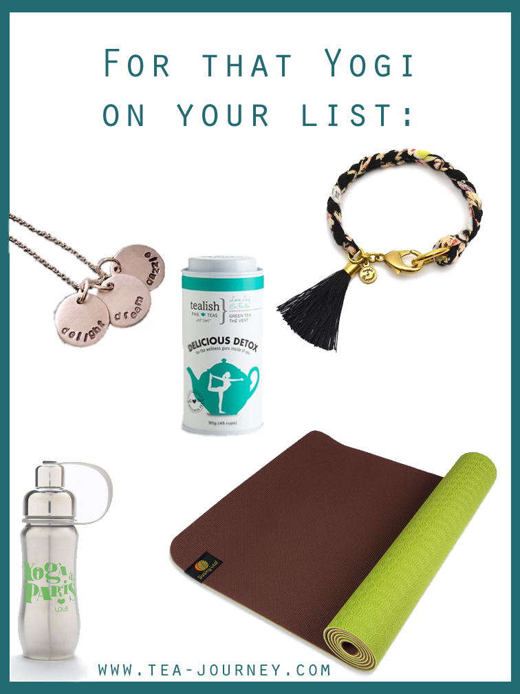 Freckle Face Creations Unusual Positive Stamped Word Charms  Sugar Blossom Beatrix with Tassel Friendship Bracelet  Tealish Delicious Detox Green Tea  Lole "Yoga a Paris" City Water Bottle Dusky Leaf Yoga Mat in Avocado and Chocolate 