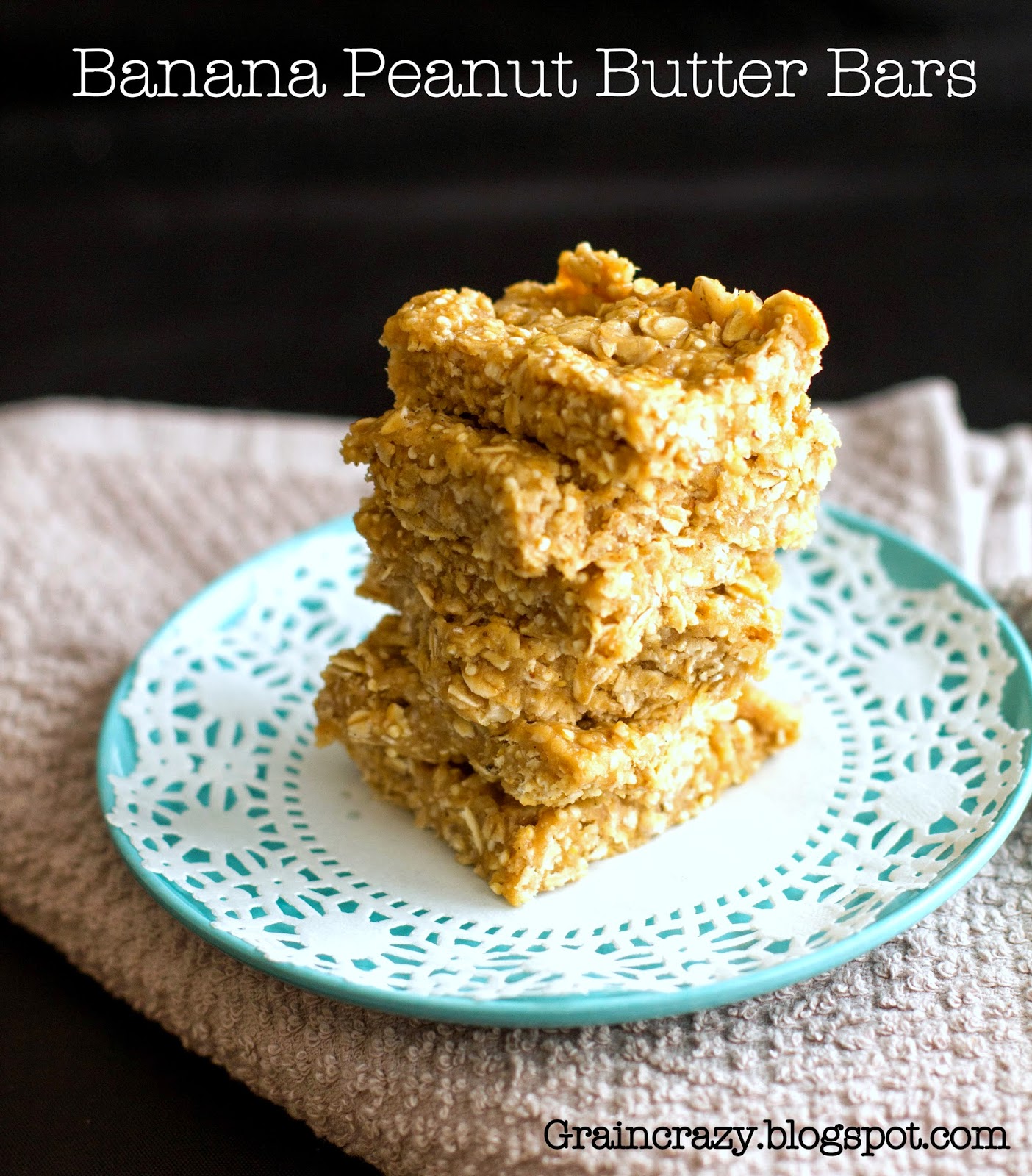 Grain Crazy Peanut Butter Banana Bars (protein)