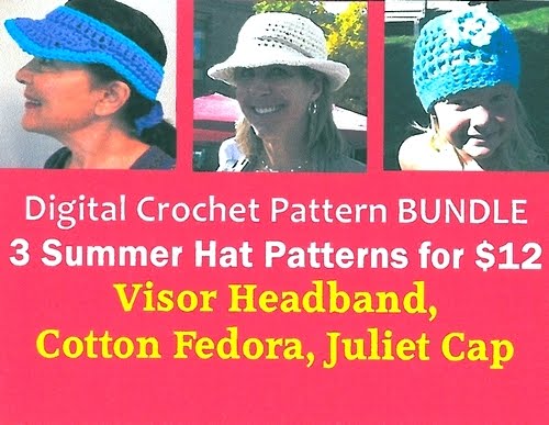 PATTERN: 3 Summer Hats