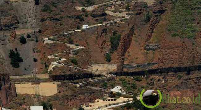 Tangga di Santorini, Yunani Tangga di Santorini, Yunani