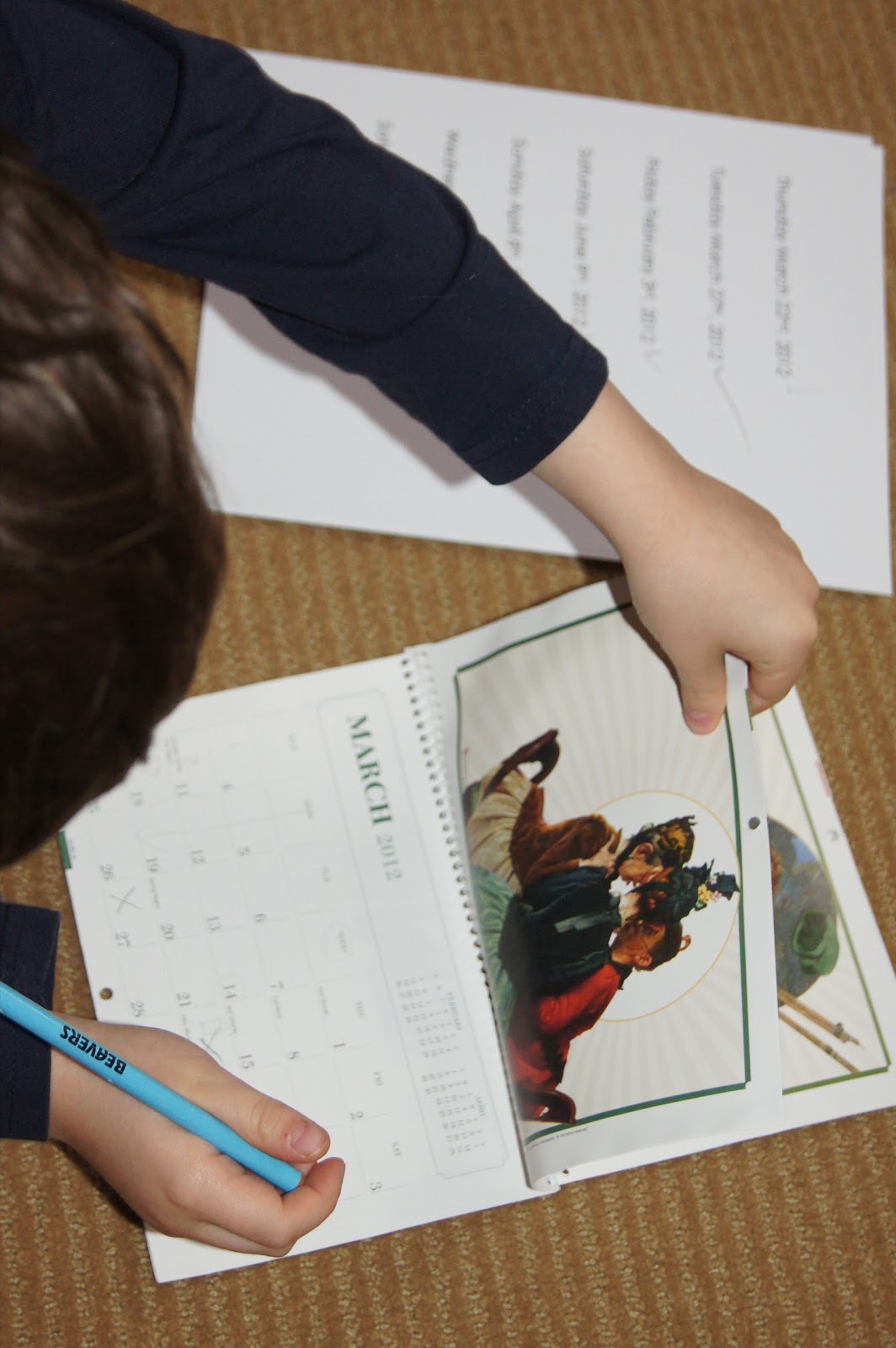 Simple Calendar Reading Activities, Montessori Practical Life At Home "Making Montessori Ours"