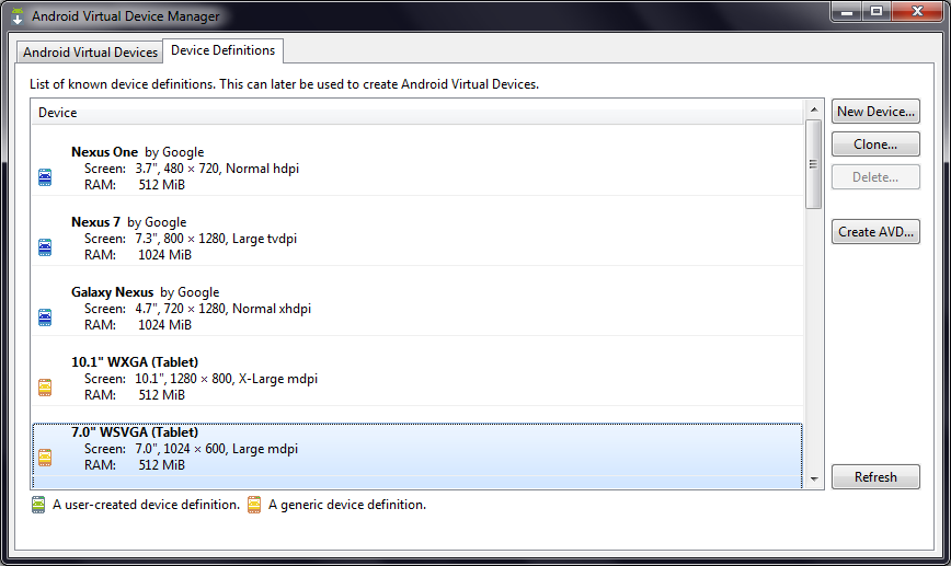 android sdk avd manager android sdk avd manager