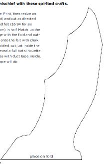 Bat cut outs - template