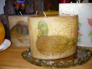 Velas decoupage