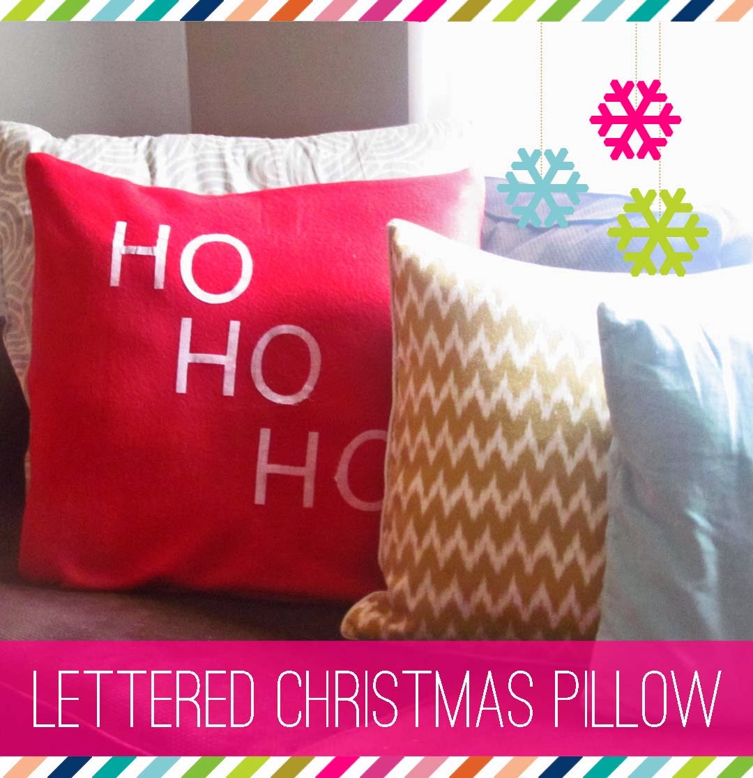 DIY: Lettered Christmas Pillows - The House on Hillbrook