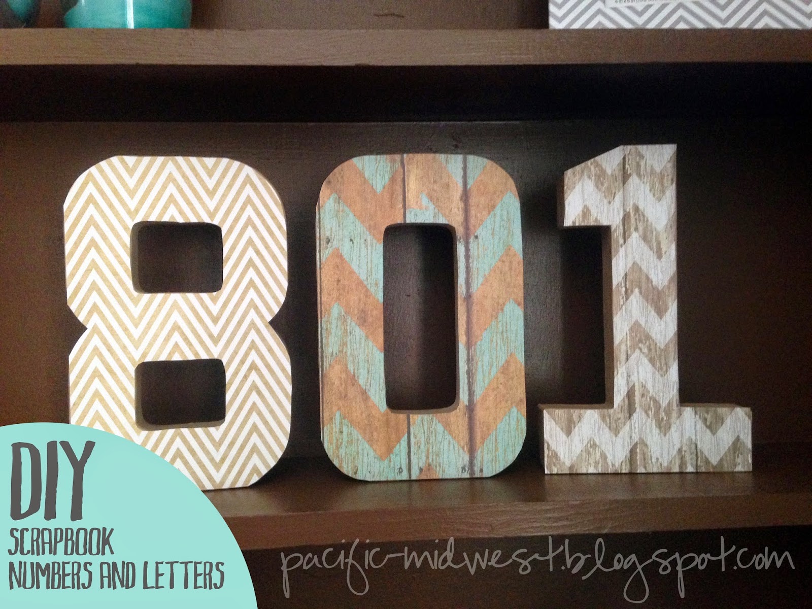 Pacific Midwest DIY Scrapbook Paper Numbers & Letters