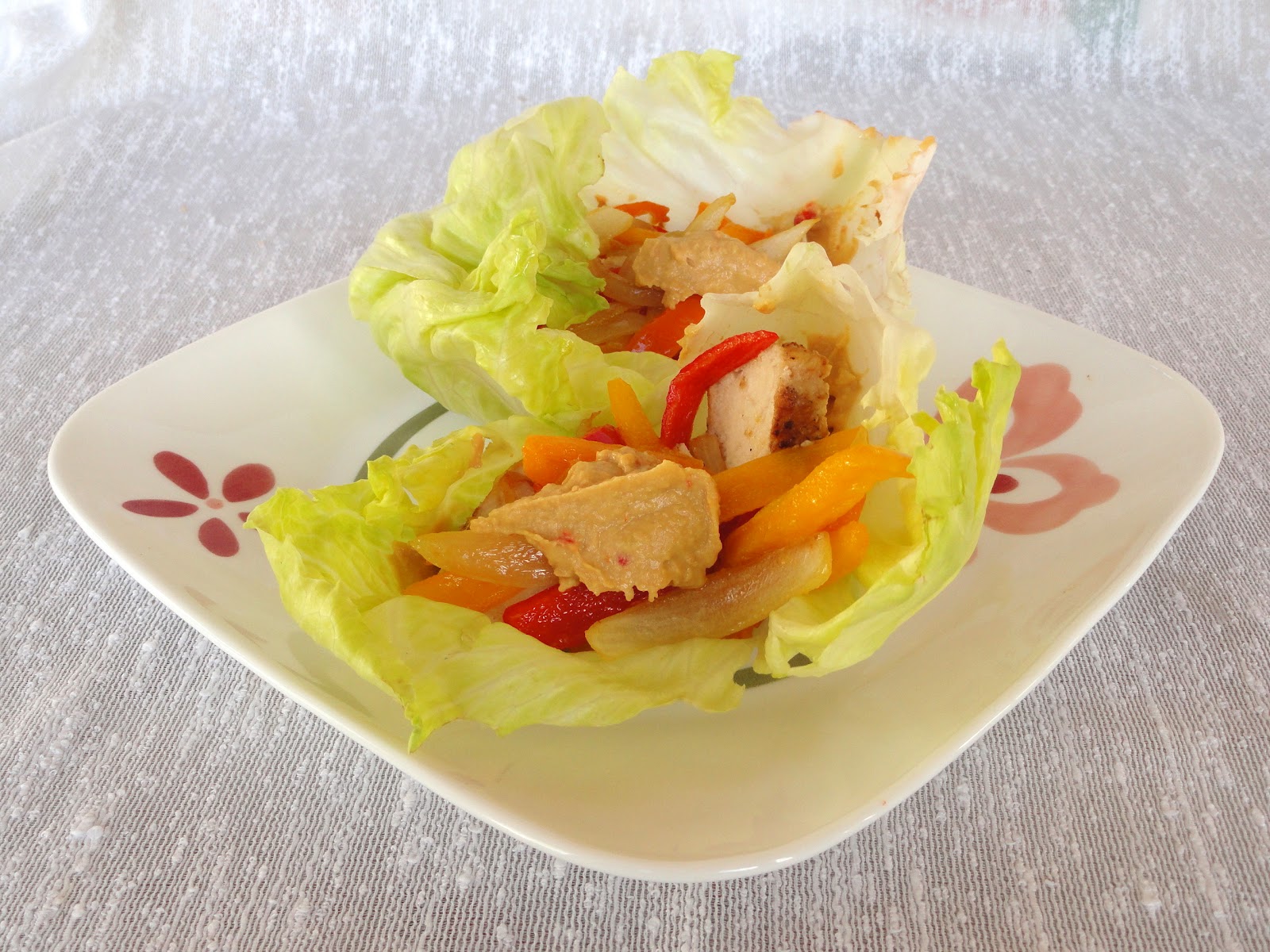 As Good As Gluten Hummus Chicken Lettuce Wraps