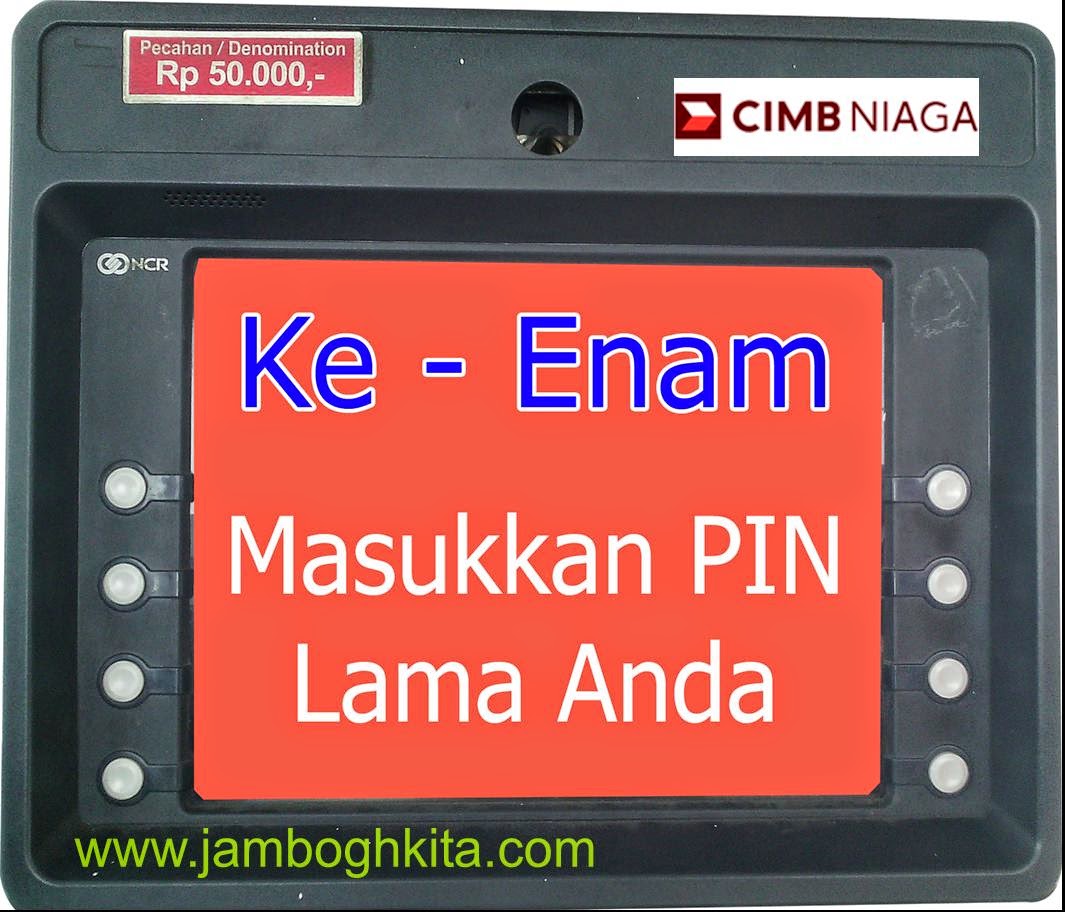 Cara Ganti PIN Kartu Kredit Melalui ATM CIMB Niaga AGHAS