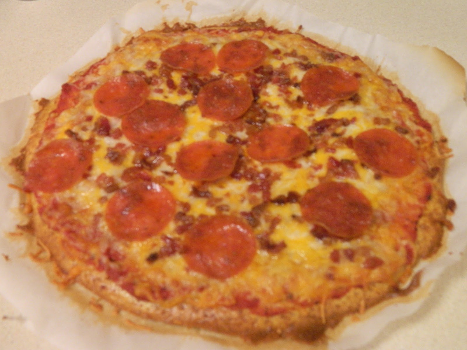 Ginny's Low Carb Kitchen CHEESY BREAD PIZZA CRUST