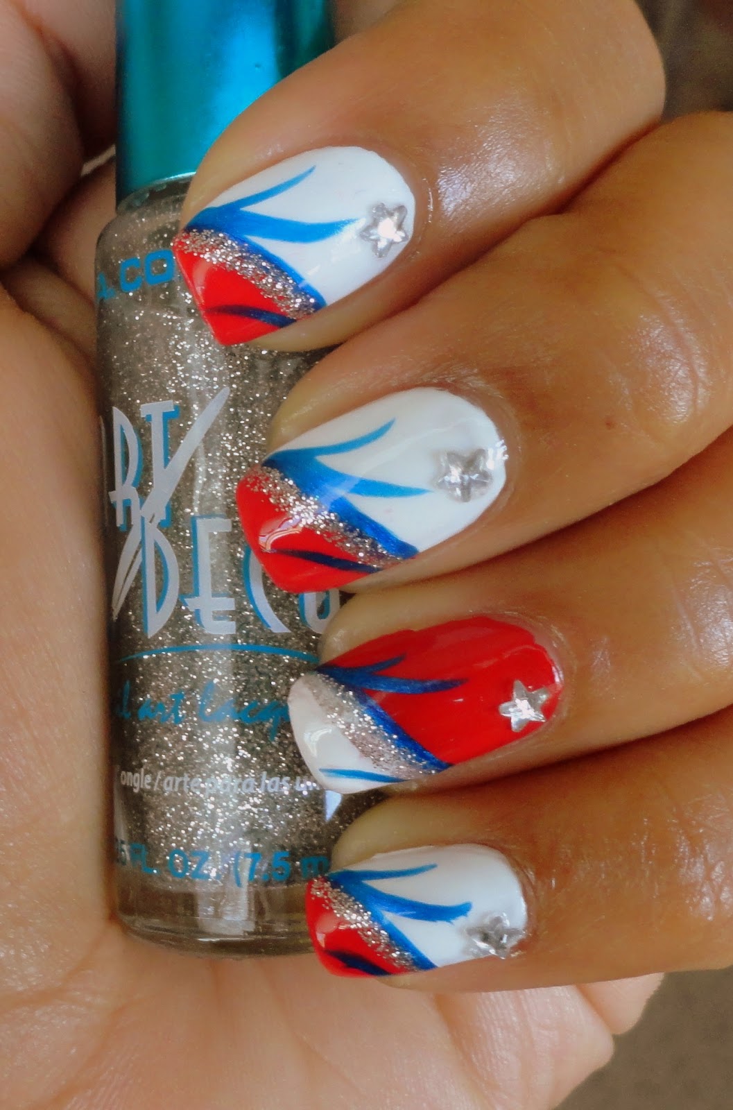 Fancy Schmancy Nails Memorial Day Nails