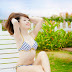 Xem ảnh bikini của hot girl Ngân Obe tại bể bơi