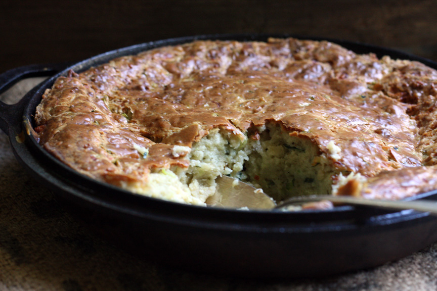 fudge ripple zucchini chevre spoonbread