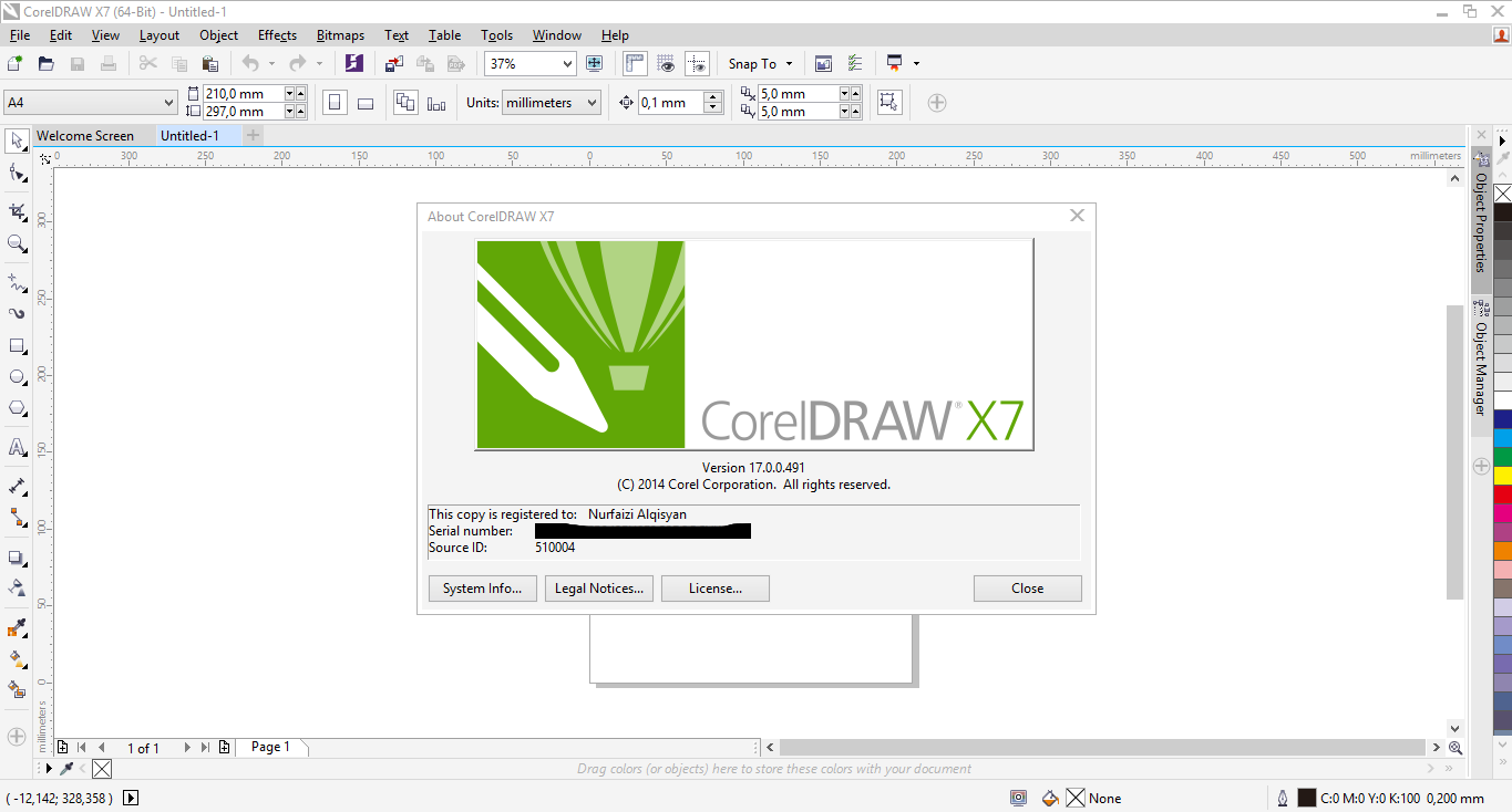 Corel DRAW Graphics Suite X4 14.0.701 serial key or number